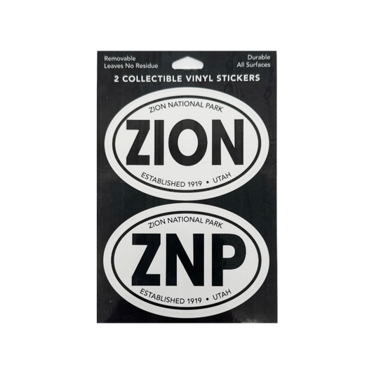 Sticker - Oval B&W - 2 Pk Zion - 86069-OS2