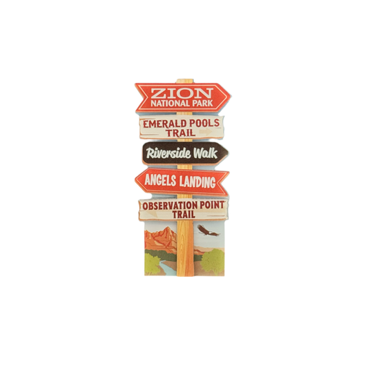 Magnet - Zion Trail Sign - 86157-PAD