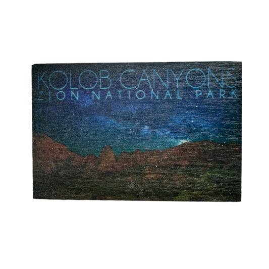 Magnet - Wood - Night Sky Kolob - D