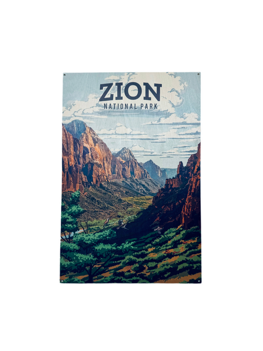 Sign - Wood - Zion Canyon 115029