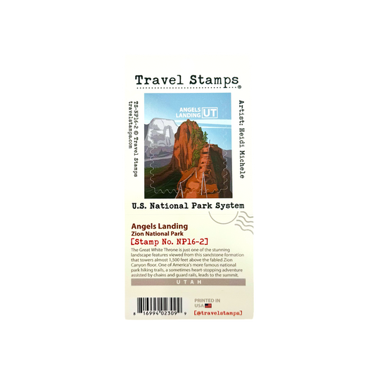 Travel Stamp Zion - Angels Landing