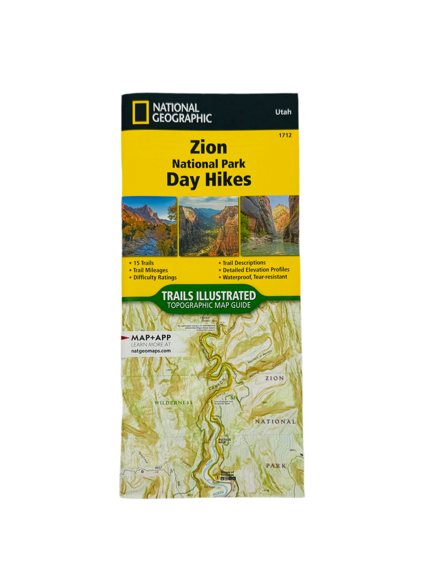 Map - Zion NP Day Hikes