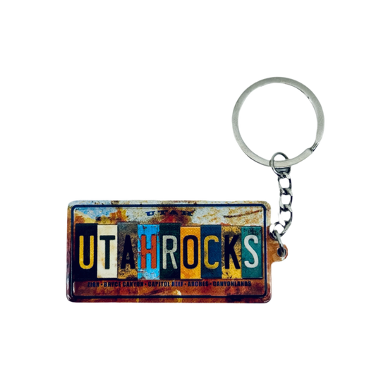 Keychain - Utah Rocks License - 93303