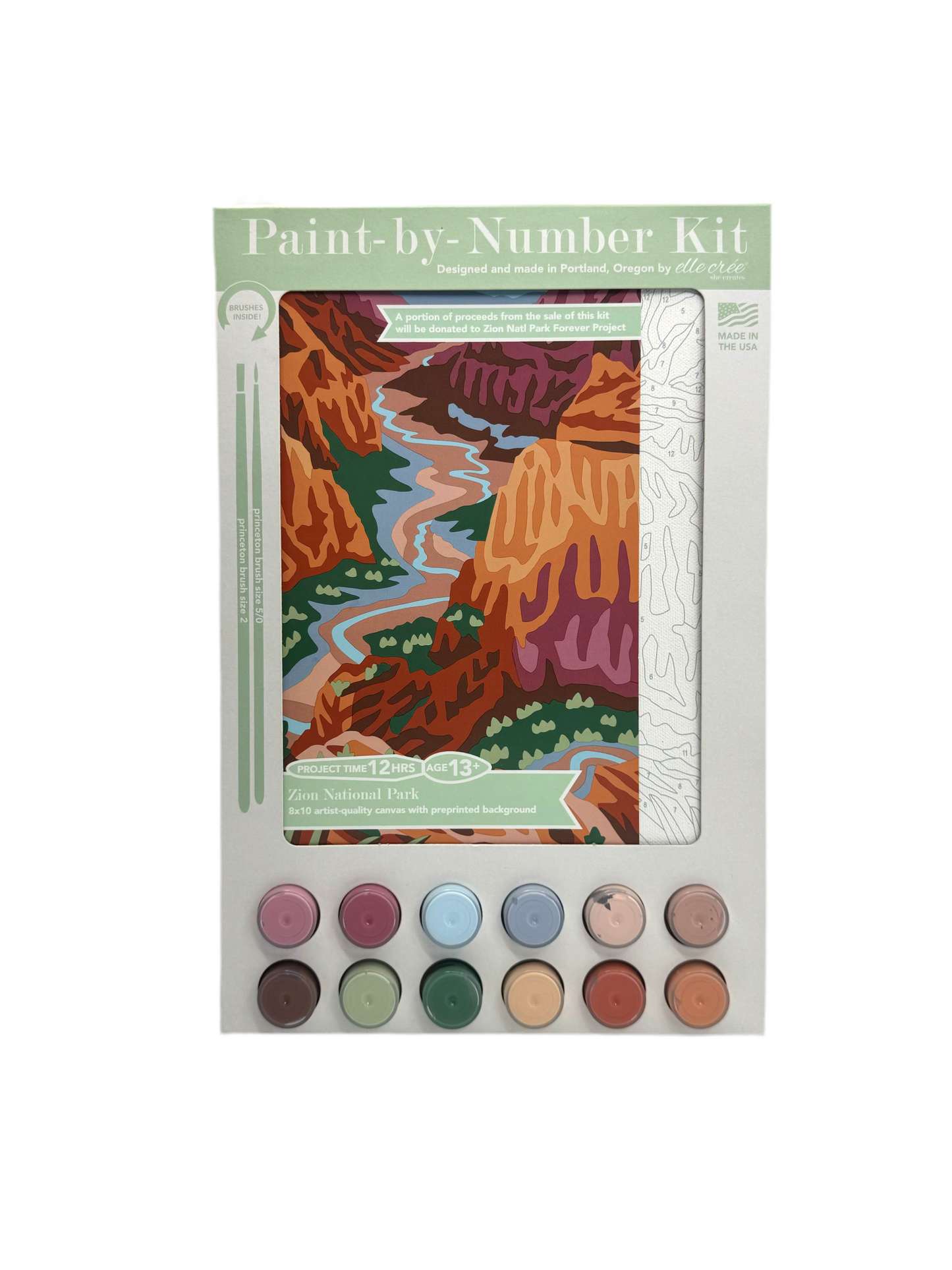 Kit - Art - Paint By Number Zion