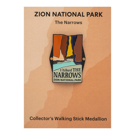 Hiking Stick Medallion - The Narrows