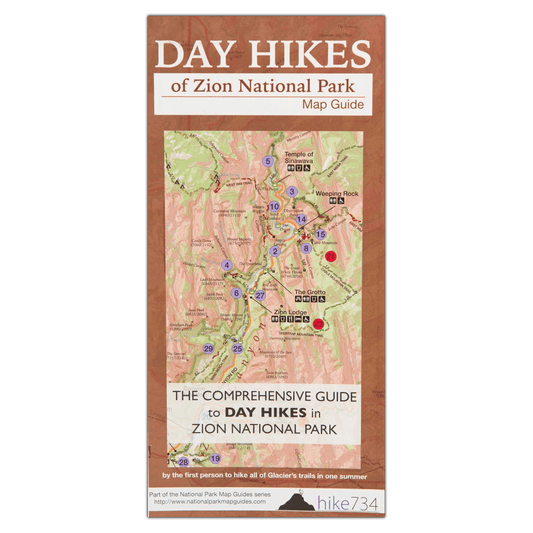 Map - Day Hikes Of Zion Natl Park