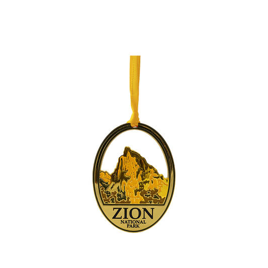 Ornament - Zion Cutout 3" Gold