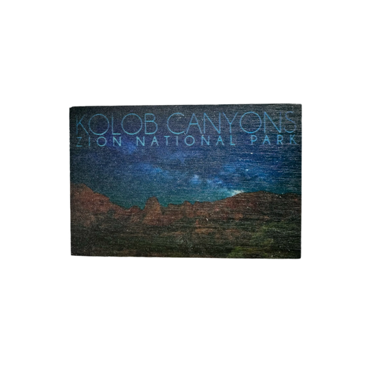 Magnet - Wood - Night Sky Kolob - D