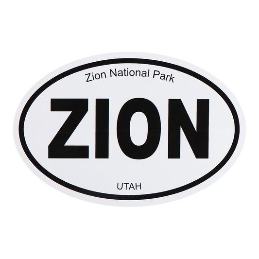 Sticker - Oval B&W - Zion - 78000-OS